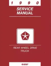 1990 Dodge Ram Truck Ramcharger Shop Service Repair Manual Book Engine Wiring