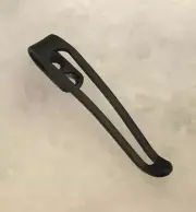 Matte Black Titanium Deep Carry Pocket Clip For Kershaw Fraxion Folder Knife