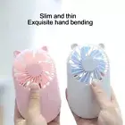 Mini Hand-held Fan USB Rechargeable Fan Portable Desk Fan Cooler Cooling