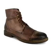 NIB Roan Men's Trey Leather Boot in Scorched Tan/Black
