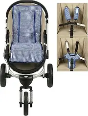 Keep Me Cosy™ Universal Pram Liner + Harness & Buckle Cosy - Classic Blue Spot
