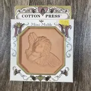 Amaco Cotton Press Mini Mold Cookie Press Terra-Cotta Angel Baby