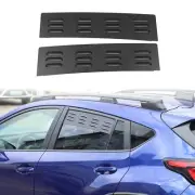 Black Alloy Rear Window Ventilator Louvre Cover Trim For Subaru Crosstrek 2024 (for: Subaru)