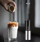 Milk Frother Drink Mixer for Coffee Battery Operated Stainless Steel Milk Foamer