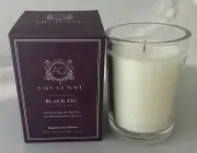 NEW Aquiesse Black Fig Luxury Scented Candle Glass Jar 6.5 oz. (Boxed)