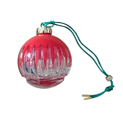Waterford Crystal New Year 2025 Firework Red Bauble Ornament
