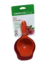 New Farberware Classic Mini Colanders Set of 2 Red and Orange New
