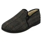 Mens Padders Casual Warm Lined Gusset Detailed Slippers Albert 2