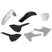 Polisport Plastic Fender Body Kit Set White Black Husqvarna TC125 16-18