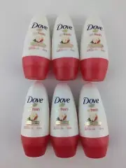 6 x Dove Roll-on Antiperspirant 50ml 48 Hour Apple & White Tea Scent NEW
