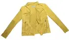 Bagatelle Collection Jacket Women’s Small Yellow Faux Suede Open Drape Front NEW