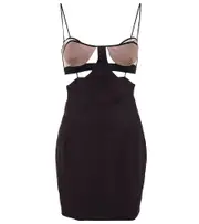 [Nensi Dojaka] Nensi Dojaka Cutout mesh-paneled minidress AU 8 black