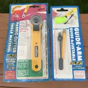 Japan OLFA Small rotary cutting knife RTY-1G feeding guide RTY-GUIDE New Old