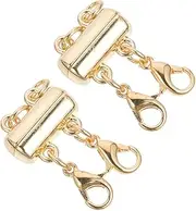 KALLORY Layered Magnetic Clasp for Necklace Pendant Clasp Connectors Alloy Necklace Separator for Layering