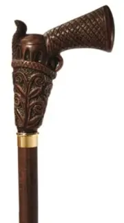 Concord Peacemaker-Wild West Movies Walking Cane-Hardwood Shaft Stick Mens Cane