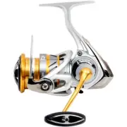 Daiwa Fishing Reel Jupiter Spinning Reel 22 7BS, LT2500-XH, Silver Gold