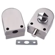 Modern Silver Tempered Glass Door Lock Easy and Quick Installation Process
