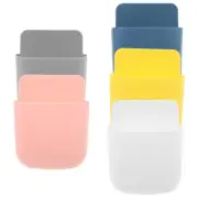 5 Pcs Remote Control Storage Box Office Wall Hanging Mobile Holder Phone Rack
