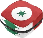 Period Bag,Sanitary Napkin Storage Bag,Flag Pattern,Tampon Holder for Purse