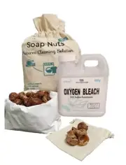 Cleaning Bundle - Soap Nuts 1KG + Oxygen Bleach 900g - - Brisbane Based