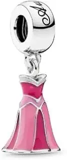 [The Charmery] Princess Dress Charm in Sterling Silver 925 Compatible with Pandora Charms,and Many Other UK Charm Bracelets., Metal