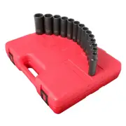 Sunex 2653 SUNEX 1/2" Drive 14 Piece Metric Deep Impact Socket Set