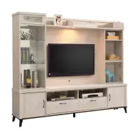 在飛比找momo購物網優惠-【唯熙傢俱】唯樂炭燒白橡色7尺電視櫃(客廳 電視櫃 高低櫃 