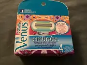 Brand New Gillette Venus Embrace Razor Refill Cartridges 4 Ct