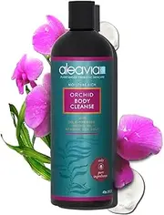 Aleavia Orchid Body Cleanse – Organic & All-Natural Prebiotic Body Wash with Pure Cold-Pressed Orchid Oil – Nourish Your Skin Microbiome – 16 Oz