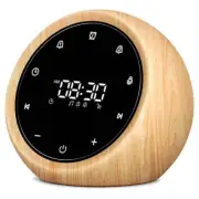 Unbranded Table Clocks 4.57"x4.65"x4.72" White Noise Machine w/2 Alarm Clock