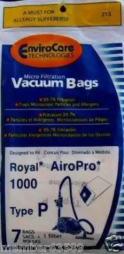 vacuum cleaner bag fit Royal AiroPro RY 1000 Type P AR10120 82400 SD30025
