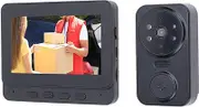 Video Intercom System, Video Doorbell Camera with 4.3 Monitor, Video Door Phone 8MP HD Camera Kits, 170 Degree Wide Angles, Intercom for Villa Home Office Apartment