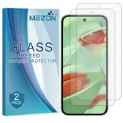 [2 Pack] Google Pixel 9 Tempered Glass Crystal Clear Premium 9H HD Screen Protector by MEZON – Case Friendly, Shock Absorption (Pixel 9, 9H)