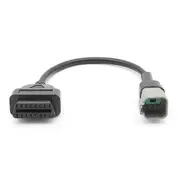 6PIN to 16PIN Diagnostic OBD2 Cable Adapter, OBDII Scanner Replacement for CAN AM Moto ATV UTV Motorcycle Bike Tools Black