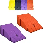 Curb Ramp,Driveway Ramp,Car Kerb Ramp,Wheelchair Ramp,for Loading Cars,Vehicles,Truck,Scooter,Bike,Motorcycle(Color:G,Size:25 * 45 * 19cm)