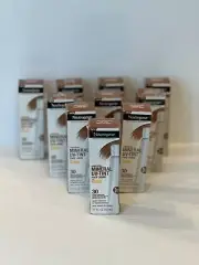 Neutrogena PURESCREEN Mineral UVA/UVB SPF 30 Face Liquid Medium Deep (LOT OF 10)
