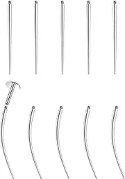 [Lsnevsie] 14G 16G Piercing Taper Insertion Pin for Internally Threaded Nose Septum Lip Belly Rings Labret Monroe Medusa Tragus Helix Cartilage Earrings Stud Piercing Jewelry Taper Insertion Tool 10Pcs