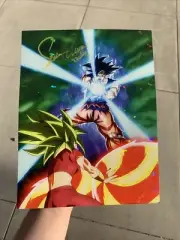 Autographed Holographic Goku Poster (Sean Schemmel)