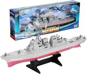 Hohopeti Destroyer Ship Model Static Decoration for Birthday Present for Boys Construction for Table Desk Display