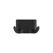 Design House 544593 Millbridge Wall Mounted Double Robe Hook - Black
