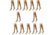 12x Sheer Relief Womens Support Knee-Hi Socks Stockings Tights Beige Bulk H33085