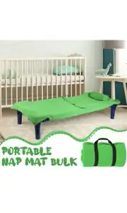Kids Toddlers Roll up Napping Slumber Bag With Attached Pillow For Mat Or Cot
