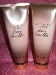 Victoria's Secret Lot of Two Bare Vanilla Body Lotion Fragrance Cream 8oz ea NWT