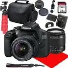 Canon EOS 2000D DSLR Camera w/ 18-55mm F/3.5-5.6 III Lens + 32GB SD Card + More