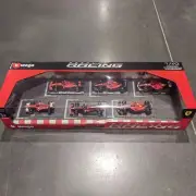 Burago 1:43 Formula 1 Ferrari Racing Die-cast Model 6-pack Limited Edition