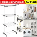 3Tier Foldable Garment Hanger Clothes Airer Outdoor&Indoor Laundry Support Horse