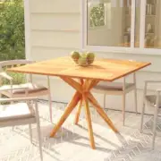 Garden Table 110x110x75cm Solid Wood Acacia Timber