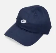 Nike Little Kid's Swoosh Baseball Cap Strapback Obsidian Sz: 4/7 8A2902-695