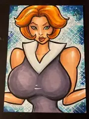 JANE JETSON Sketch Card Original Art CHRIS MCJUNKIN THE JETSONS