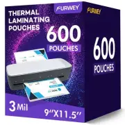 600 Pack Laminating Sheets, 3 Mil, 9 x 11.5 Inches Thermal Laminating Pouches...